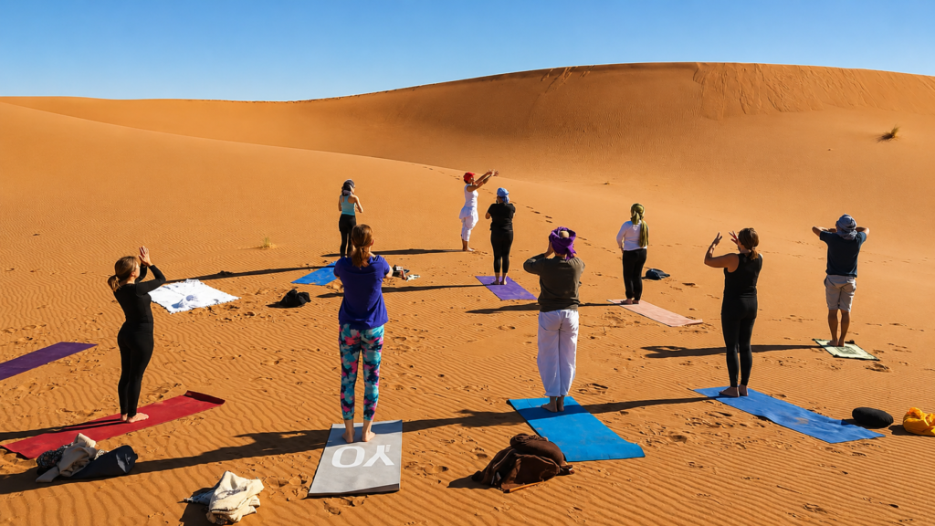 Yoga retreat in the Sahara Desert